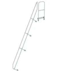MUNK Handlauf für Treppe 60° mit Plattform, 14  Stufen