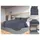 vidaXL Bettwäsche-Set Anthrazit 220 x 240 cm + 2 x 80 x 80 cm