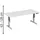 Geramöbel Schreibtisch Elevate Plus, elektrisch höhenverstellbar, HxBxT 630-1.280 x 1.800 x 800 mm, lichtgrau/silber
