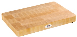 Zassenhaus Hackblock, Butcher Board aus massivem Stirnholz, Maße ( L x B x H): 45 x 30 x 4,5 cm