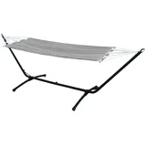 AMANKA Outdoor Hängematte mit Gestell - 310cm Hängemattengestell 190x80 Stabhängematte