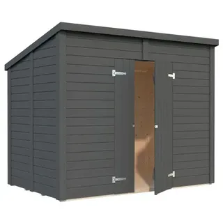 273 x 170 cm Dunkelgrau Lackiert