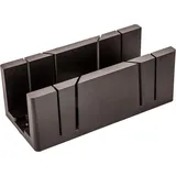 Topex Gehrungslade Gehrungsblock 295 x 80 x 70 mm Kunststoff, zum Schneiden von Holzwinkeln, 22.5°/45°/90° Schnittwinkel, Gehrungssäge mit Führung
