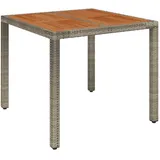 vidaXL Gartentisch 90 x 90 x 75 cm Grau