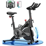 Copant Heimtrainer Fahrrad mit Verstellbarem Magnetwiderstand, Ergometer Hometrainer für Zuhause 136kg mit Tablet-Halter, Hometrainer Fahrrad mit App, Indoor Fitnessbike für das Fitnessstudio zu Hause
