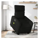 vidaXL Massagesessel Elektrisch 89,5 x 95,5 x 0 cm Schwarz mit Aufstehhilfe