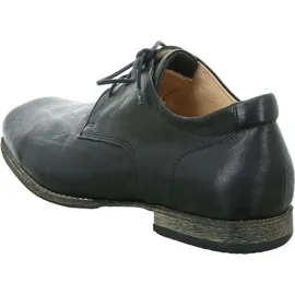 THINK! Herren GURU chromfrei gegerbte nachhaltige Halbschuhe, Schwarz 0010