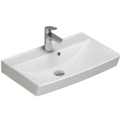 Dansani Mido+ Cappella Waschtisch##Breite 520 mm Weiß glänzend, mit Hahnloch Chrom 535905003
