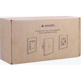 Navaris Schuko-Steckdose 3-fach Weiß 1 St.