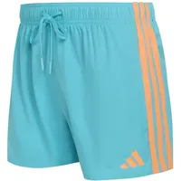 adidas Badeshorts 3-Streifen Orange/Türkis S