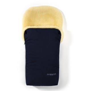 Hofbrucker Lammfellfußsack Putzi navy blue