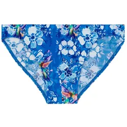 HOM Herren Badeslip - Swim Micro Briefs, Colibris, Badehose, gemustert Blau L
