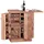 Wohnling Barschrank 65 x 91 x 50 cm Braun