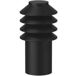 Louis Poulsen - Bysted Garden LED Garten Leuchte Short 2700K mit Spieß + Connector Black Louis - cm - 25.4 cm