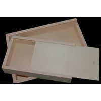 Erzgebirgische Holzspielwaren Holzkiste Korpus Buche mit Schiebedeckel BxHxT 20x3,2x16,3cm