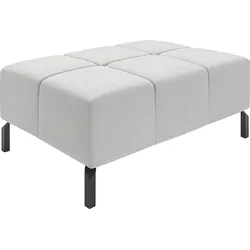 Hockerbank INOSIGN "Ancona New", silber, B:107cm H:43cm T:71cm, 100% Polyester, Hocker, passend zum Ecksofa "Ancona New", auch in Easy care-Bezug