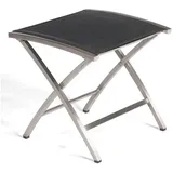 SonnenPartner Fußhocker Edelstahl schwarz