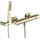 Laveo Tores Wand-Brausemischer mit Brausegarnitur gebürstetes Gold 10,2 cm
