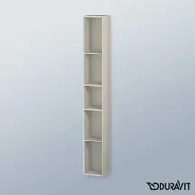 Duravit L-Cube 18x18x140cm, 5 Fäch., vert, taupe matt