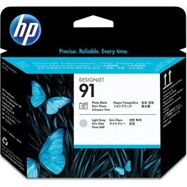 HP 91 schwarz photo + grau hell