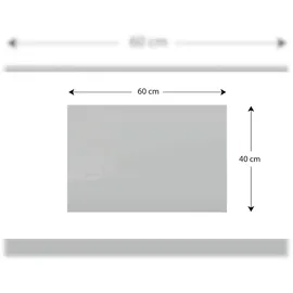 ALLboards Glas-Magnettafel 60,0 x 40,0 cm grau