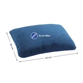 Maximex 2-in-1 Reisekissen 40 x 30 cm Blau