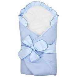 Einschlagdecke TupTam Unisex Baby Einschlagdecke mit Schleife, TupTam blau