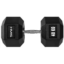 HMS Hex Pro Hantel 40 kg schwarz