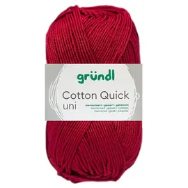Gründl Wolle Cotton Quick Rot 50 g