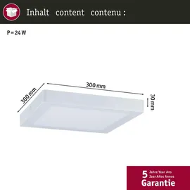 Paulmann LED Panel Abia 1 Stk. eckig 300x300mm 4000K Weiß