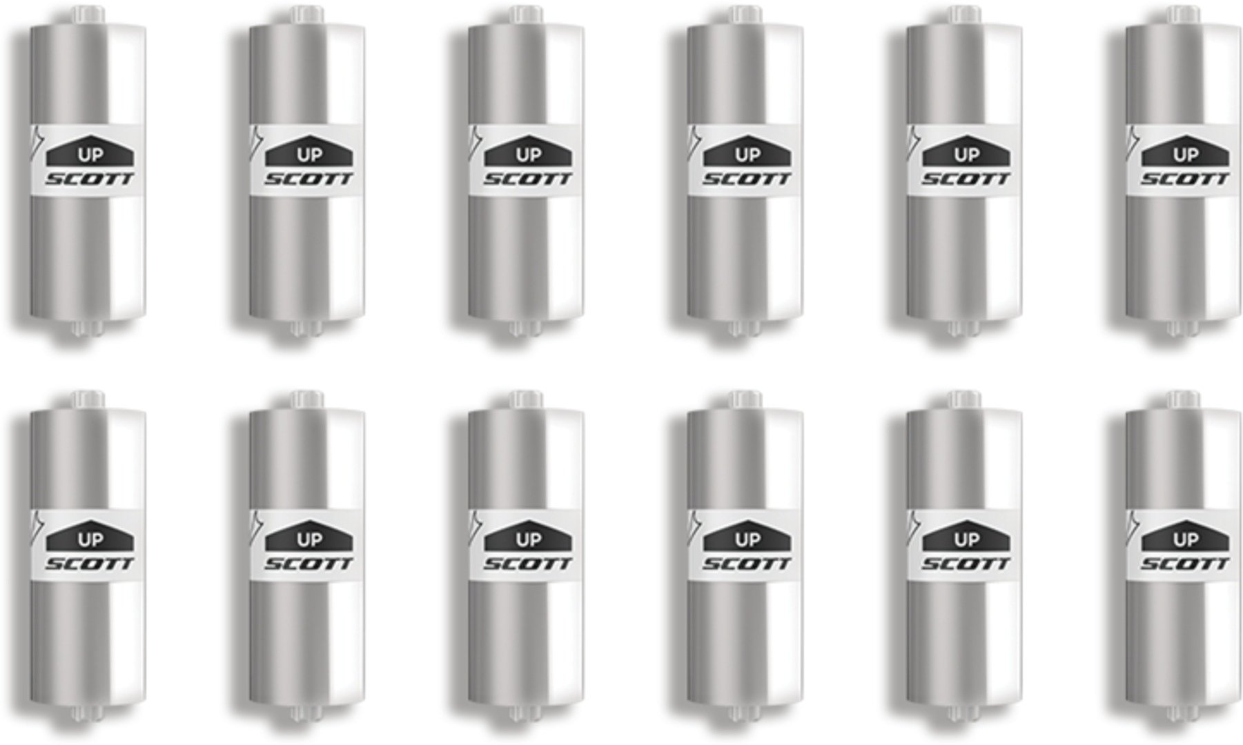 Scott Works Film Refills 50 mm 12 Pack Refill rollen, helder, Eén maat Voorman