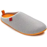 Andrés Machado - Hausschuhe für Junge Männer – Frühling Sommer – Dynamic – Unisex Slipper - atmungsaktive Netzstruktur – rutschfeste Gummisohle herausnehmbares Fußbett - Grau Orange EU 48 - 48 EU