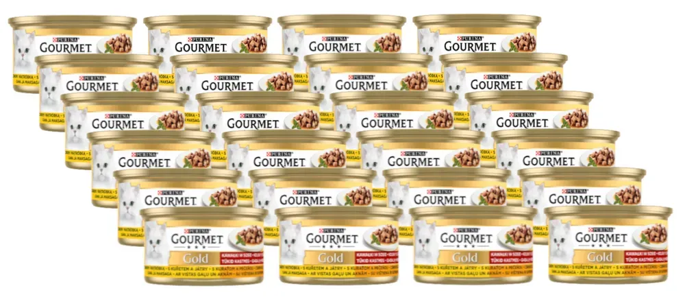 Purina Gourmet Gold Huhn/Leber in Sauce 24x85g (Rabatt für Stammkunden 3%)