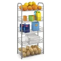 Metaltex Monaco Allzweckregal, 5-Etagen, 41 x 23 cm,