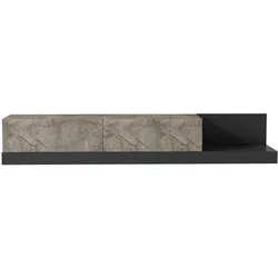 TV Lowboard Majör Anthrazit Beige (teil Marmor Optik) 9024
