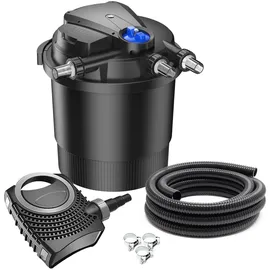 Wiltec SunSun CPA-20000 SET bis 40000l 36W UVC NEO6000 Pumpe Schlauch Teichfilterset