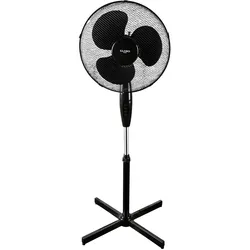 Stand Steh Ventilator oszilierend Wohn Zimmer Lüfter Kühler schwarz Höhe verstellbar
