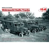 ICM Wehrmacht Radio Trucks(Henschel 33D1 Kfz.72, Krupp L3H163 Kfz.72)