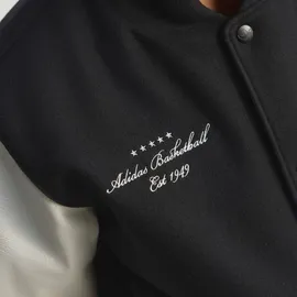 adidas Originals Basketball-Jacke Herren Schwarz/Weiß S