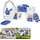 fofetbfo Rutsche 6-in-1 Blau