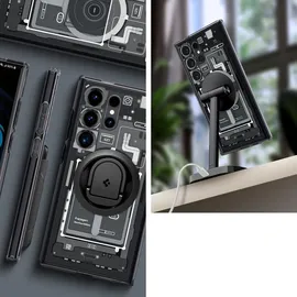 SPIGEN Samsung Galaxy S24 Ultra Ultra Hybrid OneTap Metal Ring grau