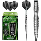 WINMAU Sniper 22g Profi Wolfram Steeltip Dartpfeile Set mit Flights und Schäfte