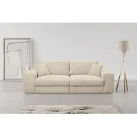 WERK2 Big-Sofa Rozzana, mit losen Rückenkissen beige