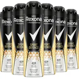 Rexona Men MotionSense Deo Spray Sport Defence Anti Transpirant mit 48 Stunden Schutz gegen Körpergeruch und Achselnässe 6x 150 ml