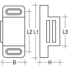 FP Magnetschnäpper 4Kg 4 x 4 x 4 cm
