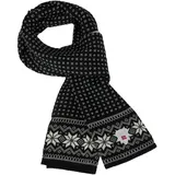 Dale of Norway Garmisch Scarf - Merinoschal / schwarz|weiß