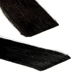 hair2heart Invisible Tape Extensions Premium Echthaar #4/0 Mittelbraun 60cm Schwarz Damen 