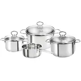 Kopf Merkur Topf-Set 4-tlg. 3 x Fleischtopf + Stielkasserolle