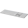 UMK-1 kabellose Tastatur für Mac, Windows und Android silber, Bluetooth, DE (305371)