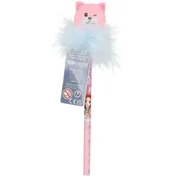 TOPModel Bleistift mit Radier-Topper CAT LOVE - 1 Bleistift